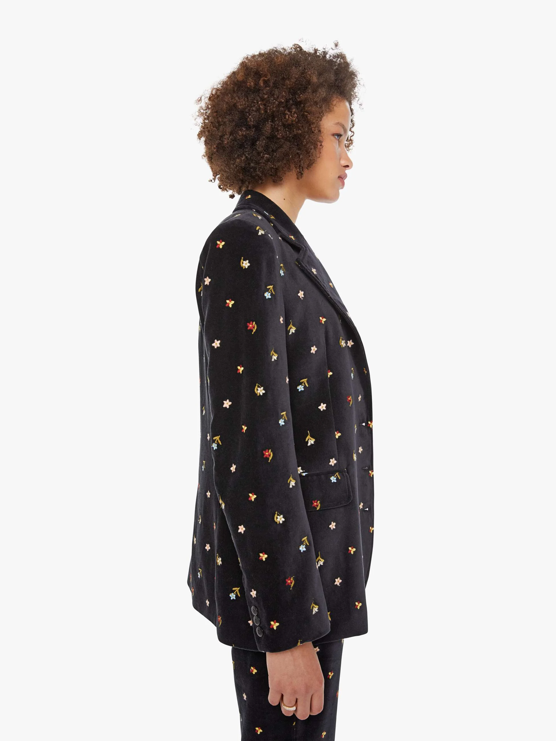 Alix of Bohemia Afternoon  Blazer - Onyx Bouquet - Image 3