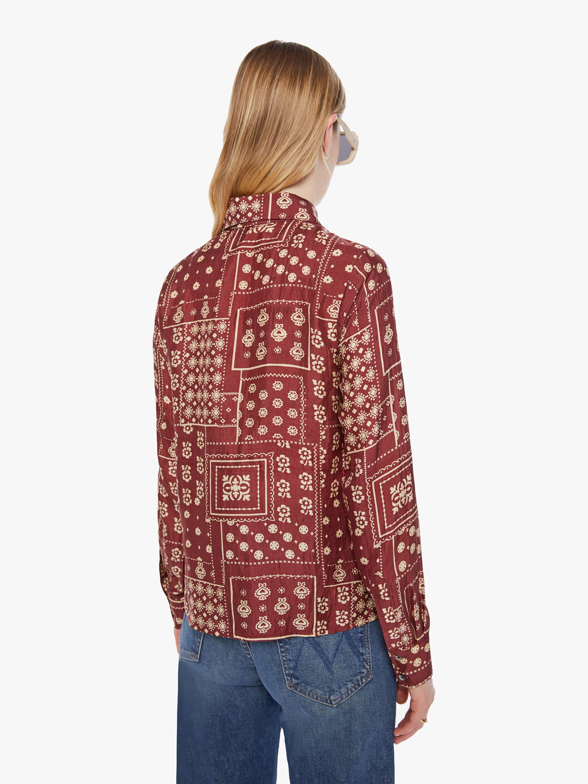 Alix of Bohemia Dolly Shirt - Brown Saddle - Image 4