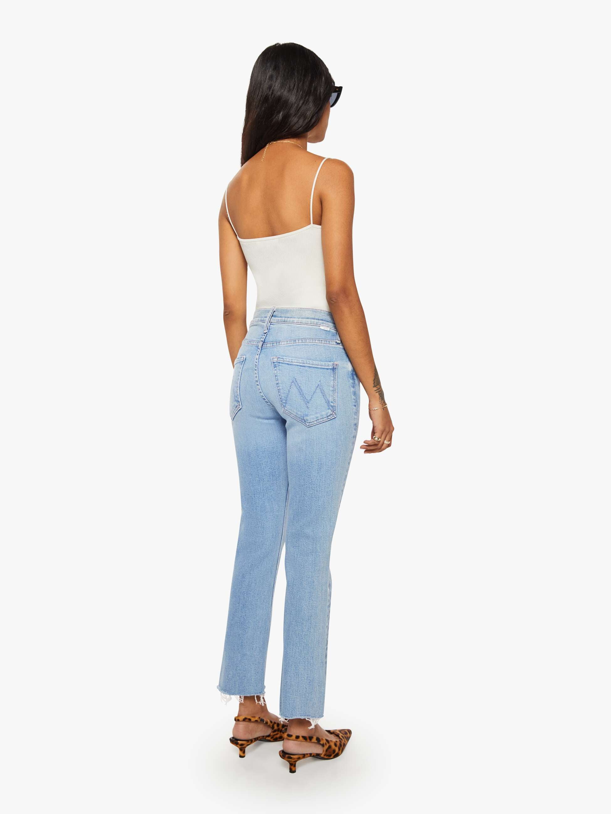 PETITES The Lil Mid Rise Dazzler Ankle Fray - Blessing In Disguise - Image 4