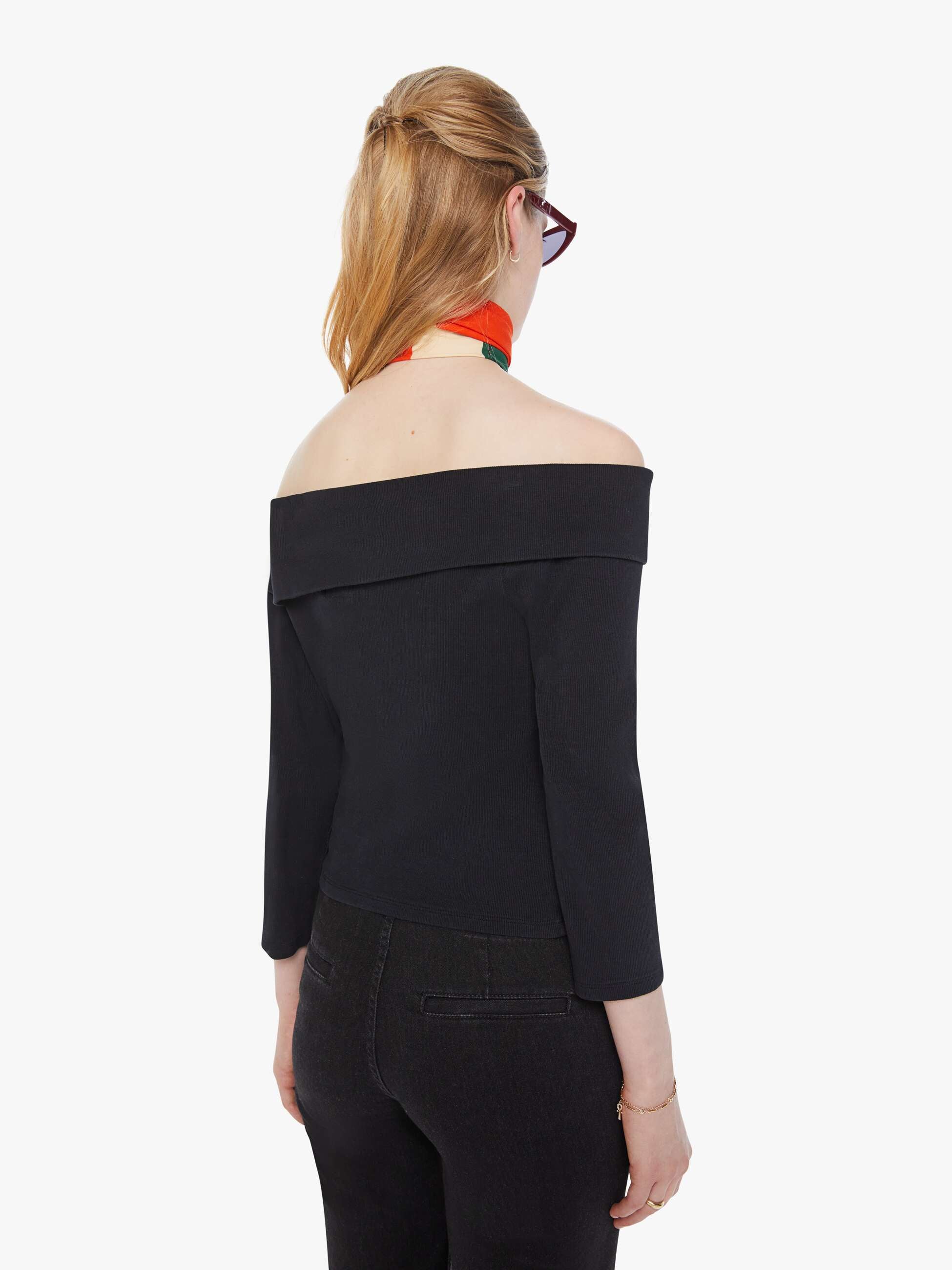 Chloe Fineman x MOTHER The Cold Shoulder - Black - Image 4