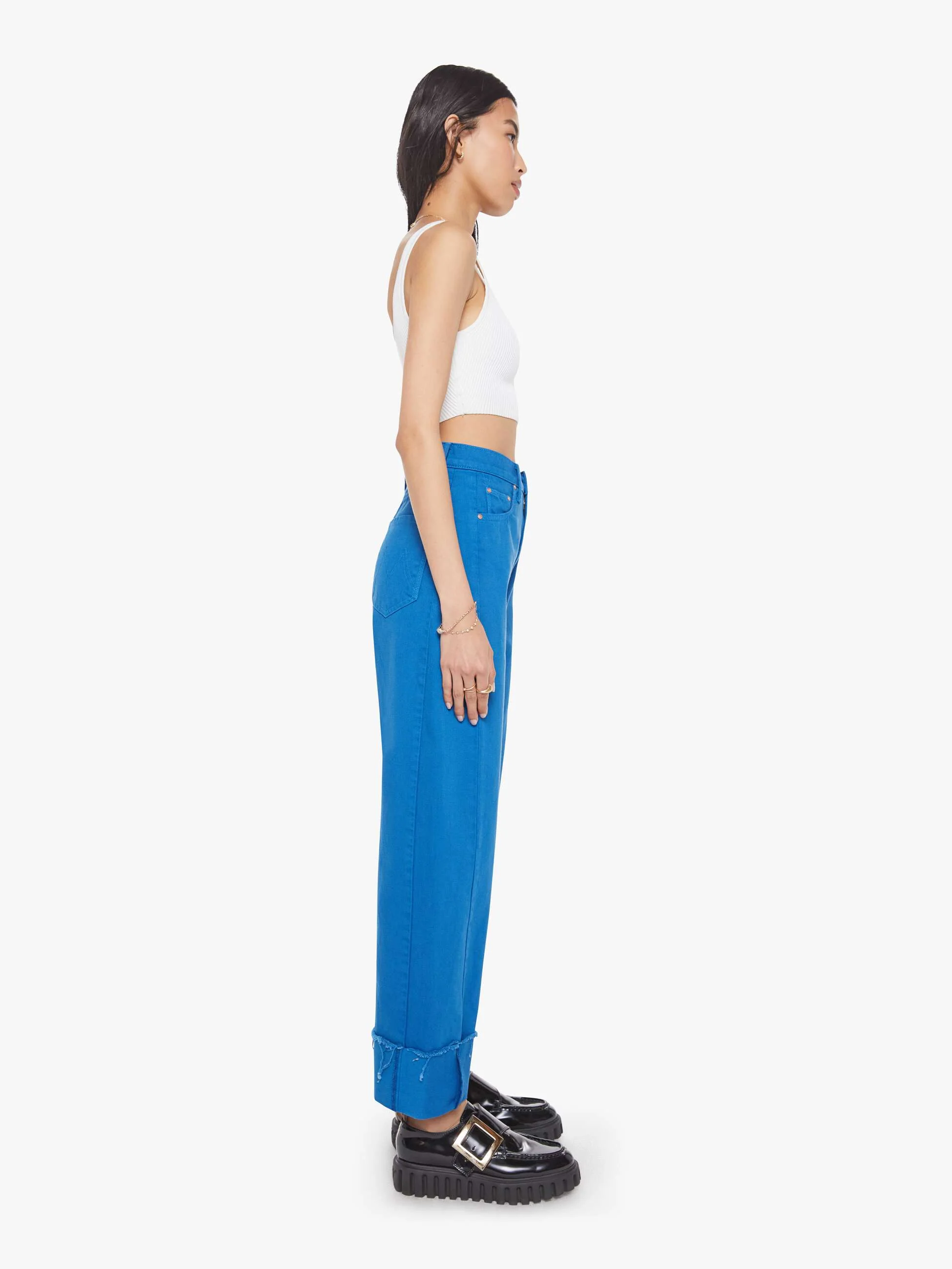 The Half-Pipe Ankle Cuff Fray - Mikonos Blue - Image 3