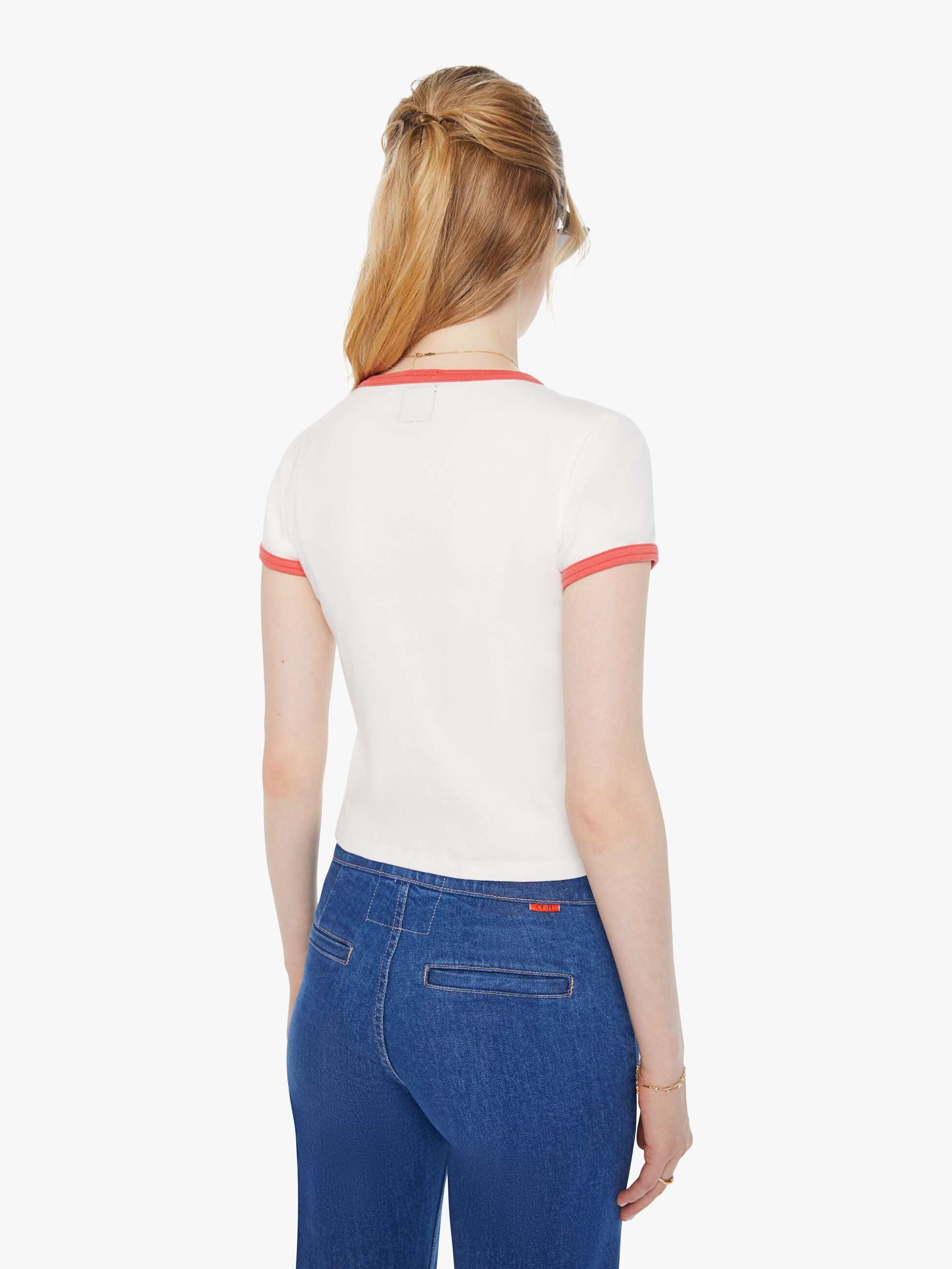 Chloe Fineman x MOTHER The Itty Bitty Ringer - Clear For Takeoff - Image 4